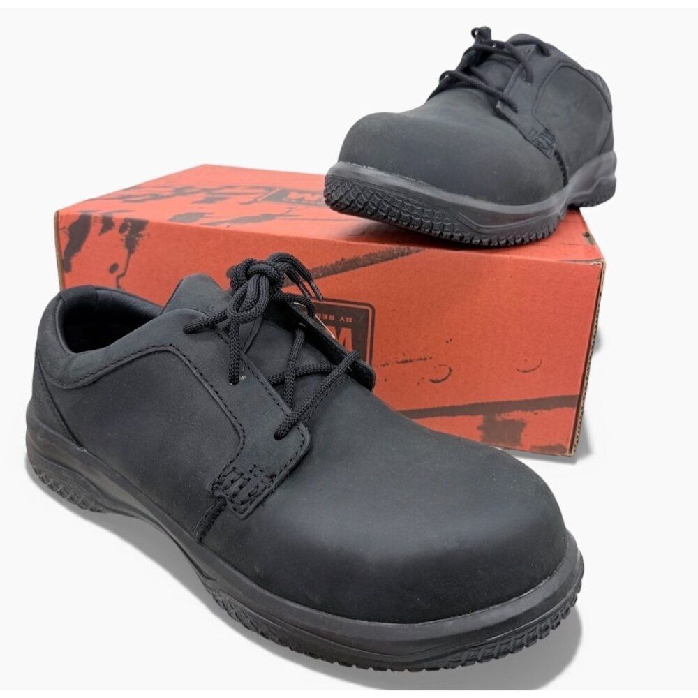 Red Wing WORX 5923 Men 9.5 Work Boot Oxford Shoes Black EH Zinc Non-Metallic Toe